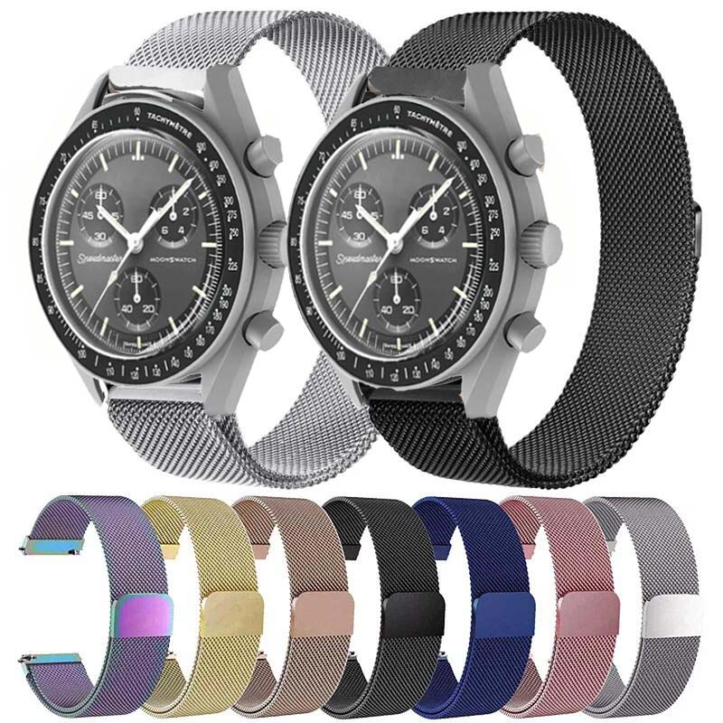 Milanese Loop Magnetic - ミラネーゼループオメガ x スウォッチジョイント MoonSwatch ステンレス鋼ストラップ金属 20
