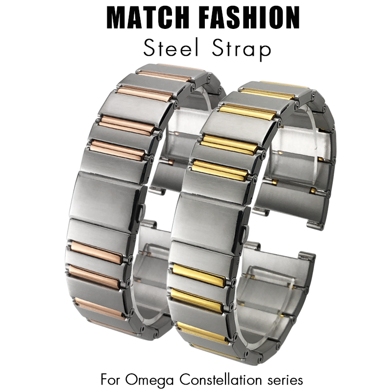 Omega Watch Constellation - 24 ミリメートル 17 ミリメートル高品質ステンレス鋼時計ストラップオメガ 41 ミリメートルコンステレーション
