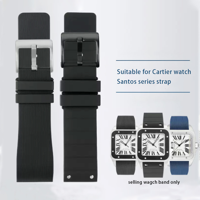 Cartier Watch Tank - 男性と女性のためのスマートウォッチストラップ,モデル100,シリーズ,ラバーストラップ,20〜23mm