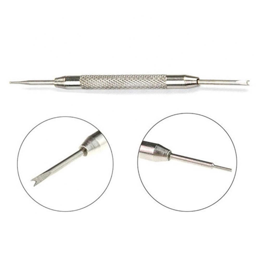 Spring Bar Tool Set - 時計ストラップケース修理ツール ステンレススチール製時計ストラップバンドオープナー スプリングバーリンクピンリムーバーツール
