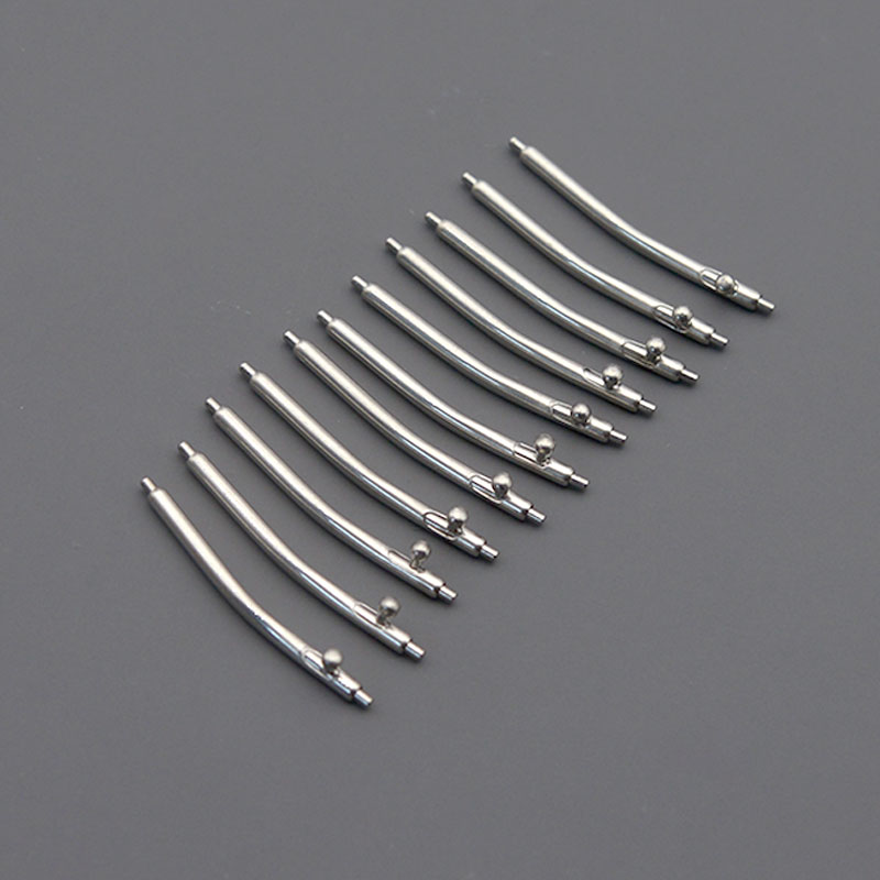 Curved Spring Bar - 時計部品 時計ストラップ クイックスプリングバー カーブスイッチ スプリングピンリリース ステンレススチール製時計針