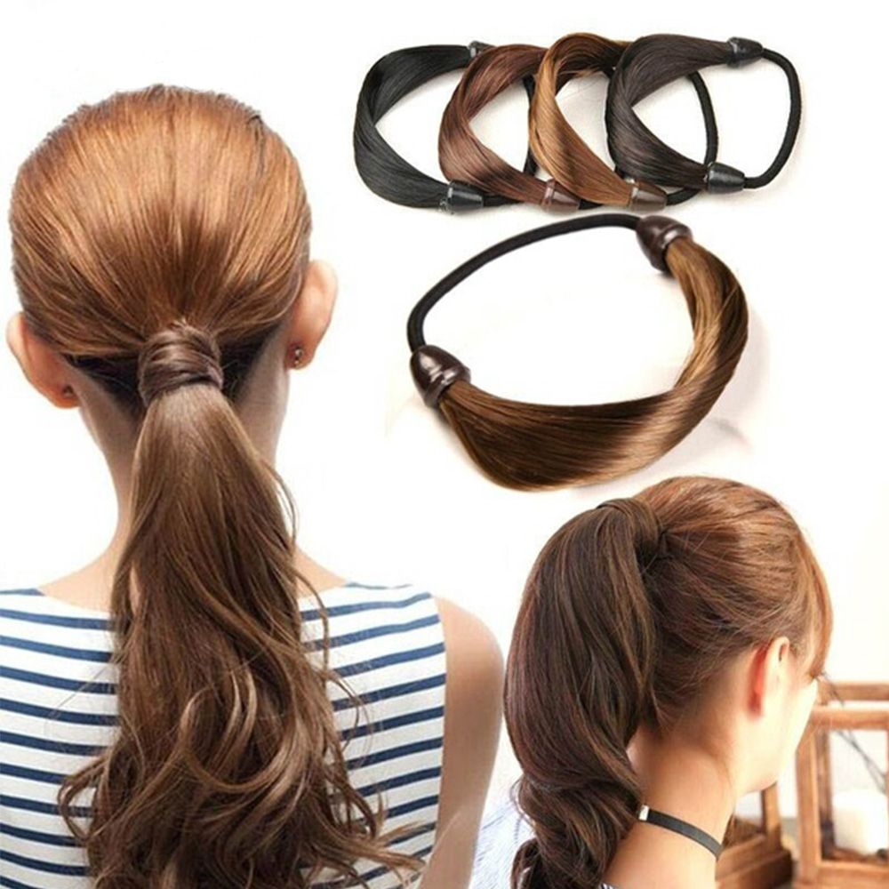 Silicone Band Women - 個性的な女性用ウィッグ、三つ編み合成ウィッグ、ヘアバンド、シュシュ、ヘアアクセサリー、ヘッドウェア、三つ編みヘアロープ、ウィッグヘアロープ