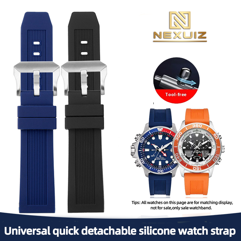 Citizen Watch Promaster - ユニバーサルラバーウォッチアクセサリー,22mm,バックル付き,マスターシリーズCC3060-10,bj2167
