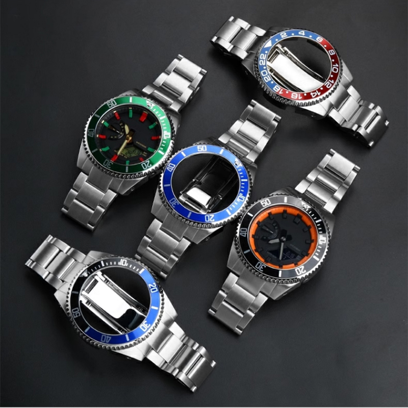 Casio Watch G-Shock Ga-2100 - Casioak GA2100 ステンレス鋼ケースベゼル & 時計バンド Mod