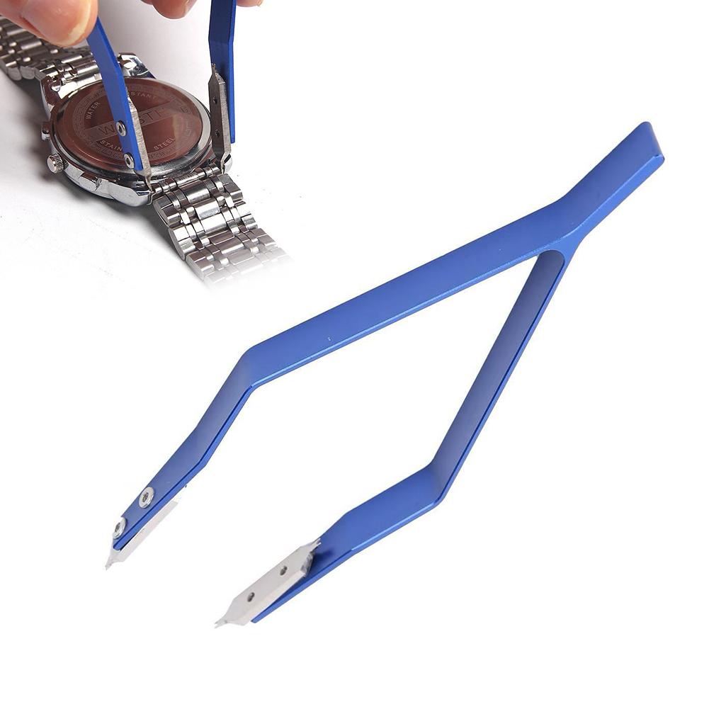 Spring Bar Tool Set - プロフェッショナル V 字型時計スプリングバーリムーバーピンセット金属時計修理ツール、高耐久滑り止めバンドリンクピンプライヤー