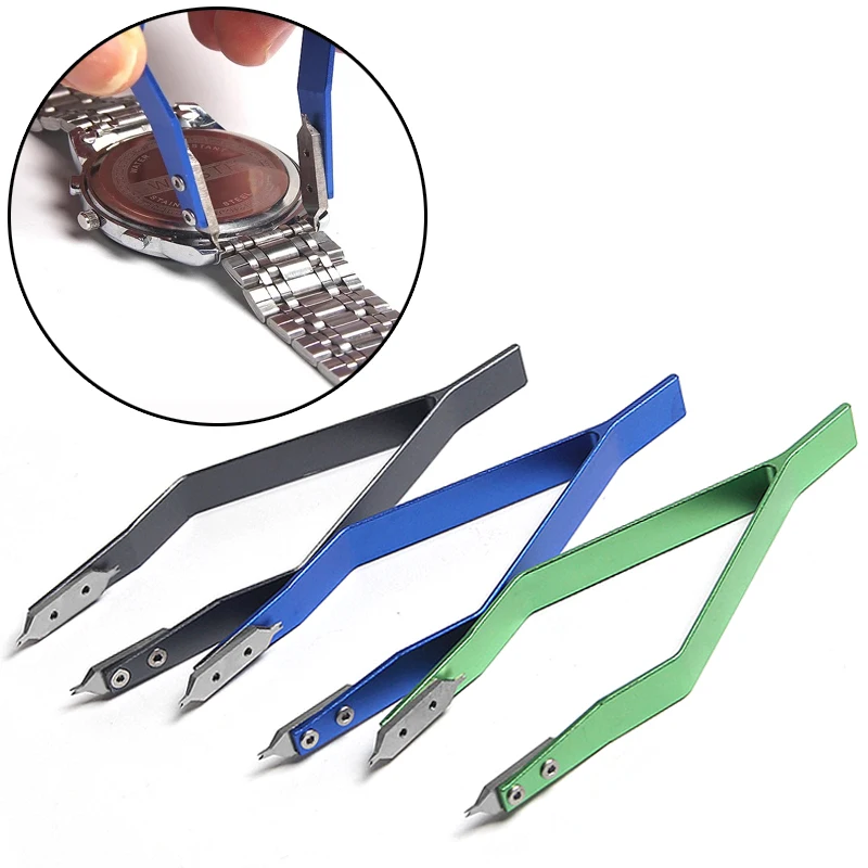 Spring Bar Tool Set - 7825 V 字型金属時計スプリングバーリムーバーピンセットクリップ高硬度精密時計修理ツールアクセサリー時計屋用