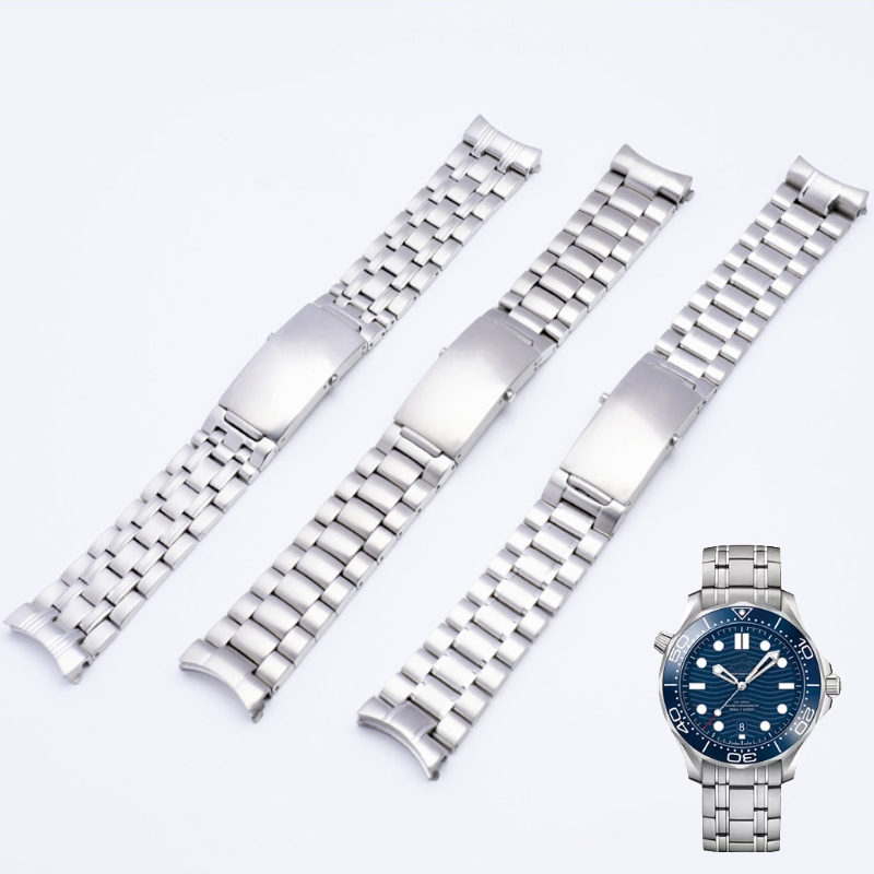 Omega Watch Speedmaster - 高品質の固体ステンレス鋼時計バンドストラップオメガシーマスタースピードマスタープラネットオーシャン時計バンド 18 ミリメートル 20 ミリメートル 22