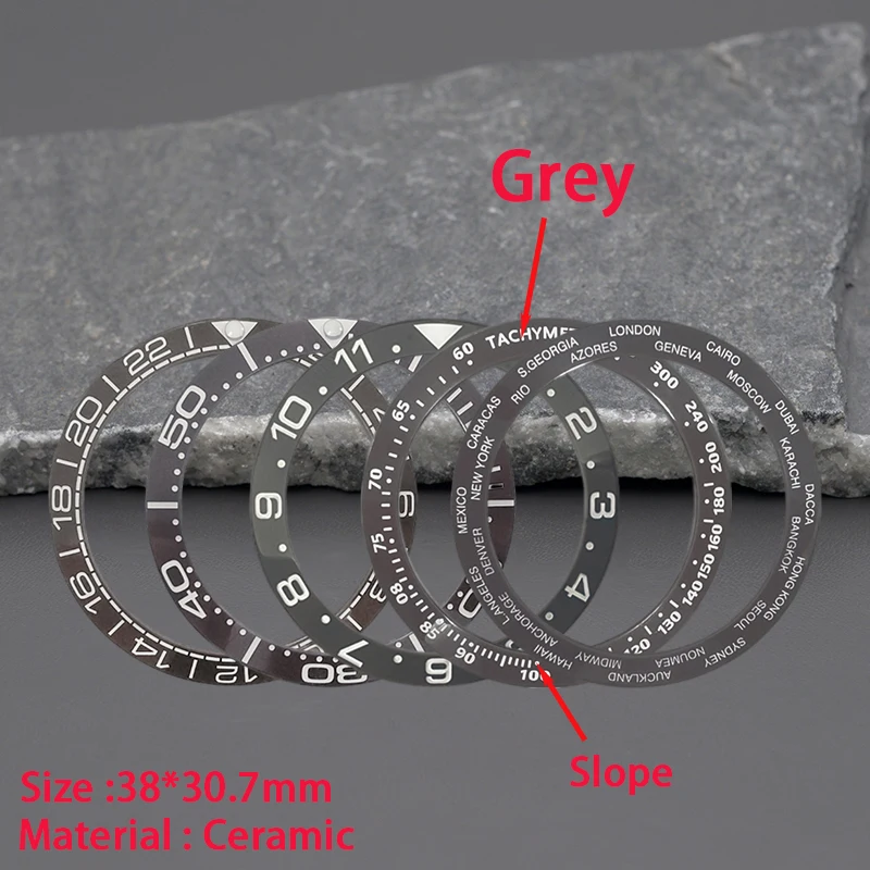 Omega Watch Seamaster - 38*30.7 ミリメートル模造隕石グレーセラミックベゼルインサート時計アクセサリー SKX007 SUB GMT OMG