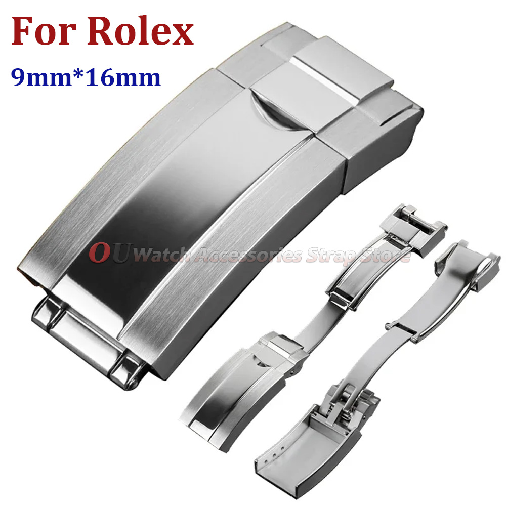 Rolex Watch Daytona - 9mmx16mm ステンレス鋼デプロイメントクラスプ ロレックス サブマリーナー オイスターフレックス デイトナ
