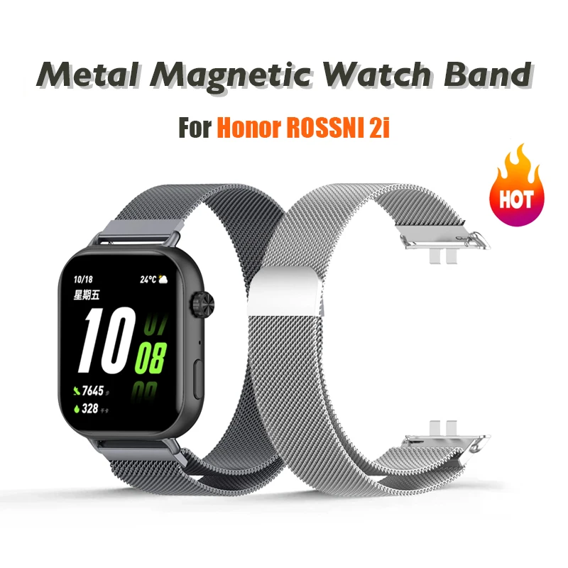 Milanese Loop Magnetic - ステンレス鋼金属磁気ミラネーゼストラップバンド名誉の選択ロッシーニ 2i リストバンドメッシュループバンドブレスレット時計バンド