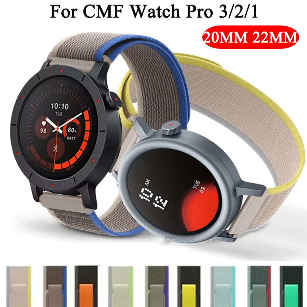 Sport Loop Velcro - 20/22mmトレイルループウォッチバンド CMF by Nothing Watch Pro