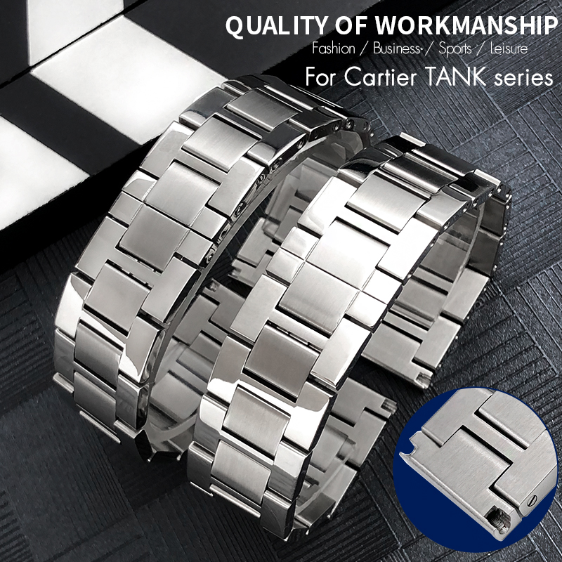 Cartier Watch Tank - ステンレス鋼の時計バンド316l,20mm, 23mm,品質,20mm, 5mm,カルティエタンク,ソロ,アグスタ,14mm, 16mm 18mm、23mm