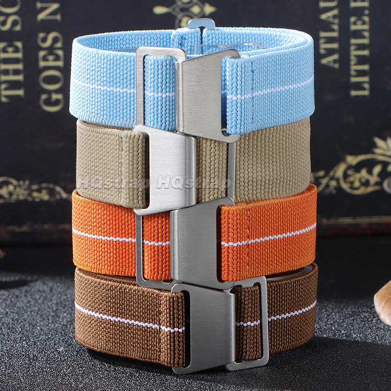 18/20/22 ミリメートル弾性ナイロン時計ストラップマル - Parachute Strap Elastic のレビューと価格