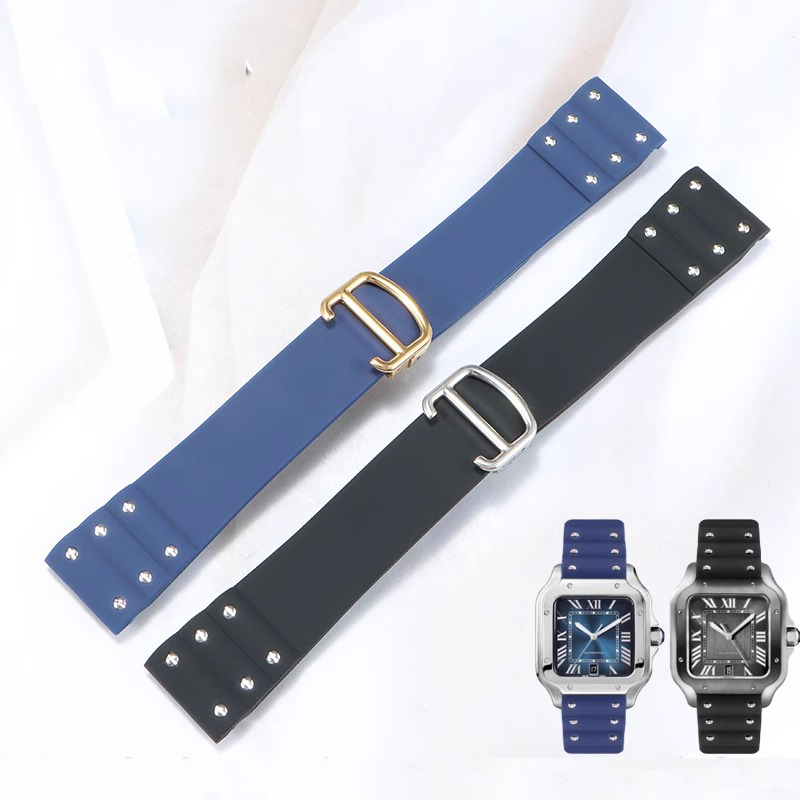 カルティエサントスストラップシリコンブレスレット高品質ゴム時 - Cartier Watch Tank のレビューと価格