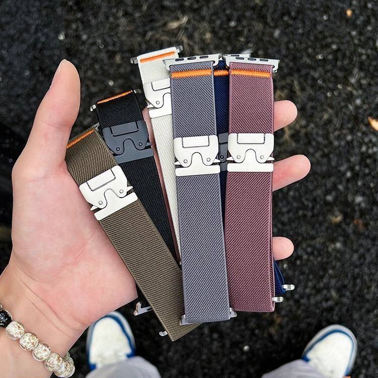ナイロンパラシュートストラップ Apple Watch Ul - Parachute Strap Elastic のレビューと価格