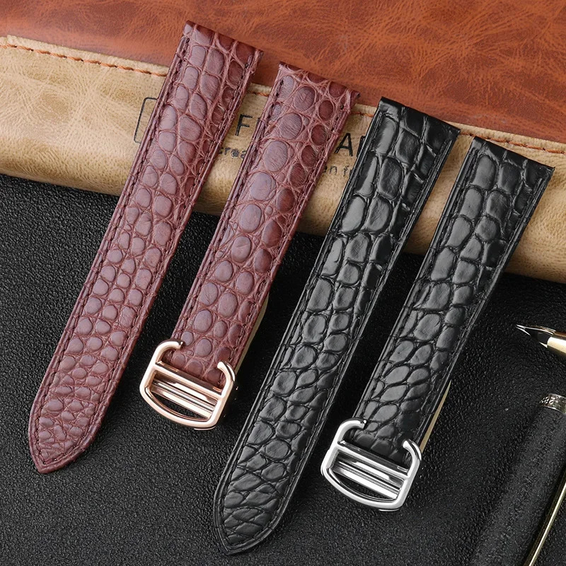クロコダイル時計バンド 16 18 20 22 23 24m - Cartier Watch Tank のレビューと価格