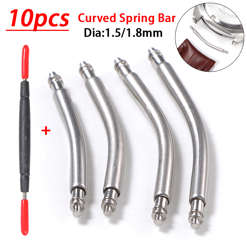 カーブスプリングバー 18mm 20mm 22mm 24mm - Curved Spring Bar のレビューと価格