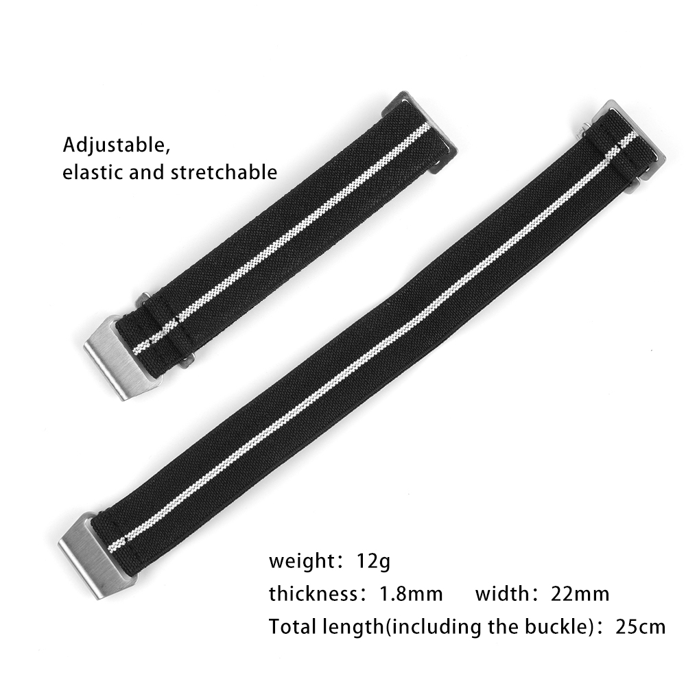 ナイロンウォッチバンド,18mm,20mm,22mm,フラン - Parachute Strap Elastic のレビューと価格