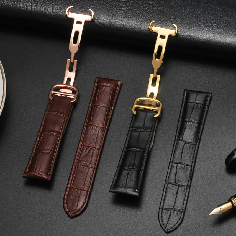 男性と女性のための竹の結び目パターンを備えた本革の時計バンド - Cartier Watch Tank のレビューと価格