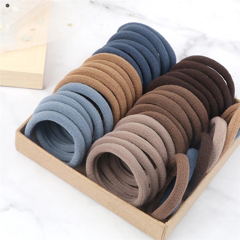 50 ピース/セット女性ガールズ基本ヘアバンド 4 センチメ - Silicone Band Women のレビューと価格