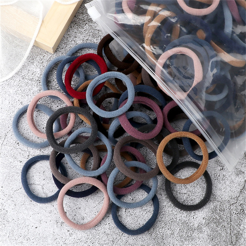 50 ピース/セット女性ガールズ基本ヘアバンド 4 センチメ - Silicone Band Women のレビューと価格