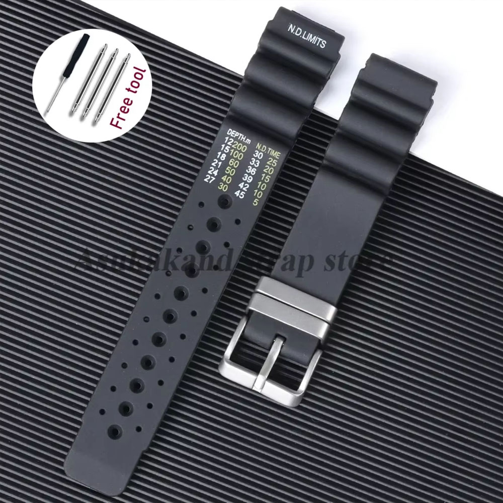 NDリミットダイバーシリコンストラップ腕時計バンド20mm  - Citizen Watch Promaster のレビューと価格