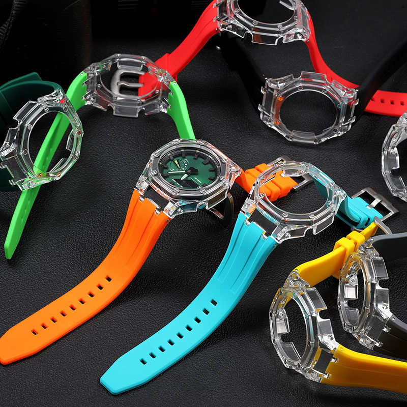 GA-2100 修正されたゴムベゼルカシオ G-Shock  - Casio Watch G-Shock Ga-2100 のレビューと価格