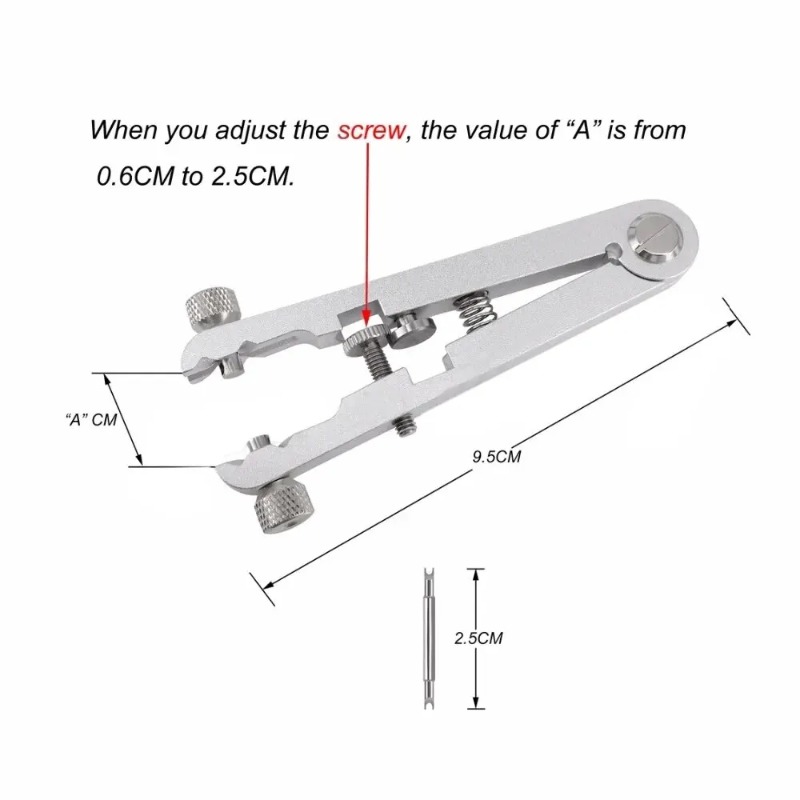 アルミニウム合金時計バンドリムーバープライヤースプリングバー - Spring Bar Tool Set のレビューと価格