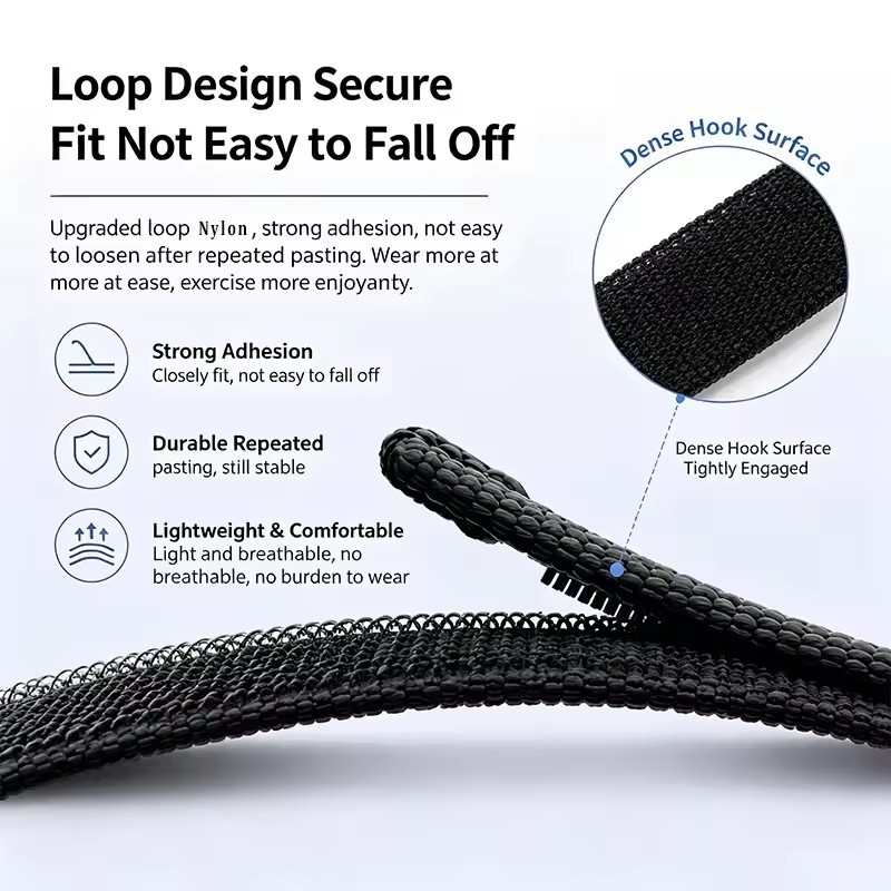 ナイロンループスポーツ編み込み時計ストラップ Google  - Sport Loop Velcro のレビューと価格