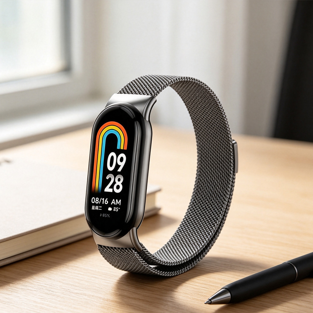 Xiaomi Mi Band 10-9-8用ミラネーゼループ - Milanese Loop Magnetic のレビューと価格