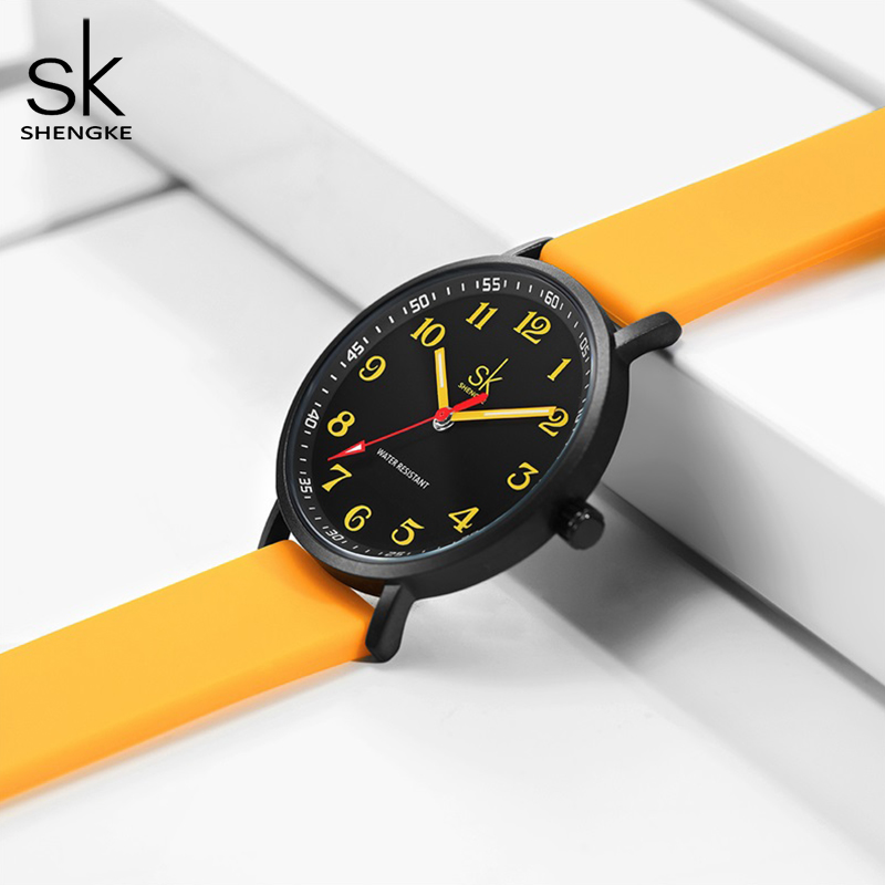 Shengke-女性用シリコンストラップ腕時計,クォーツ腕時 - Silicone Band Women のレビューと価格