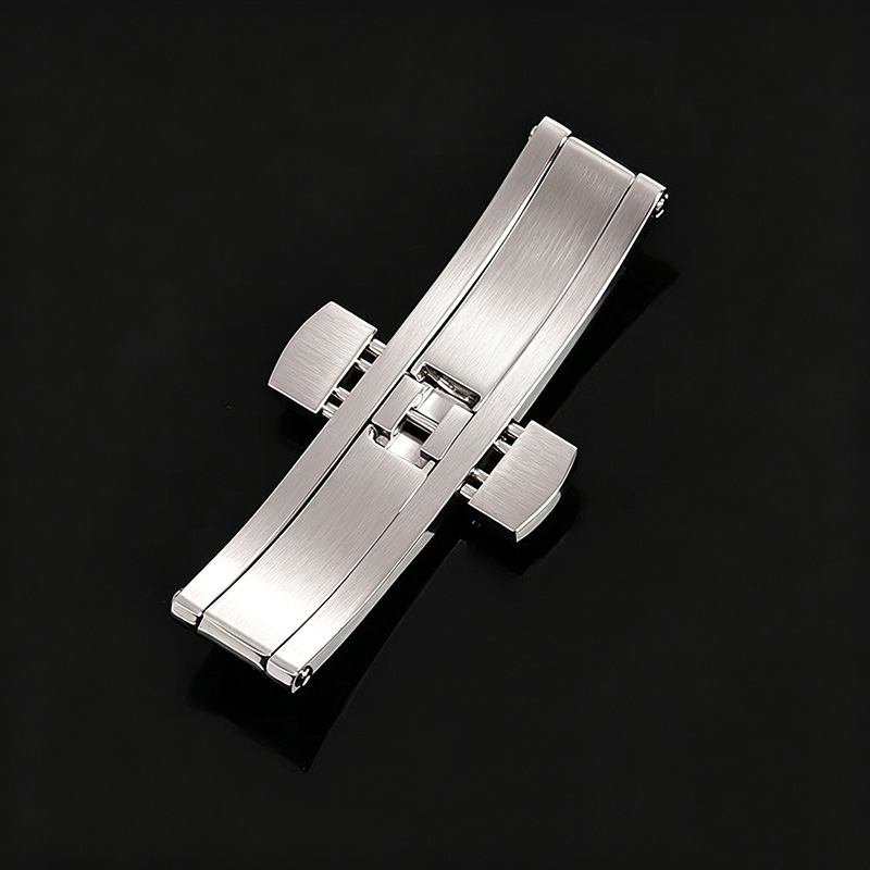 時計バンドバックル ステンレススチール ダブルプレスバタフラ - Butterfly Clasp Deployant のレビューと価格