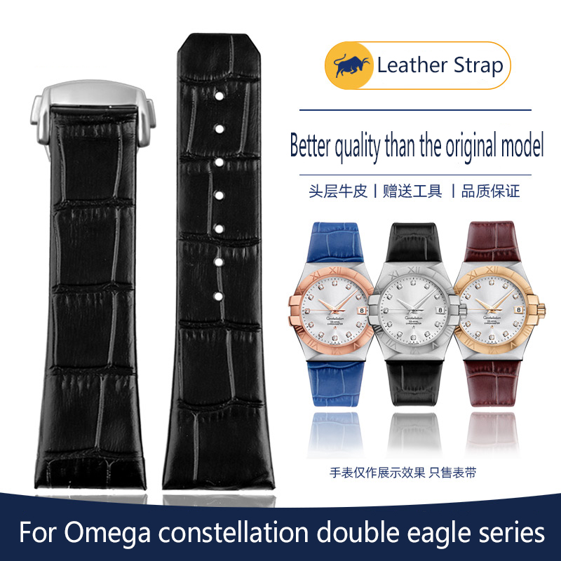 男性と女性のための防水ブルーウォッチストラップ,23mm,ユ - Omega Watch Constellation のレビューと価格