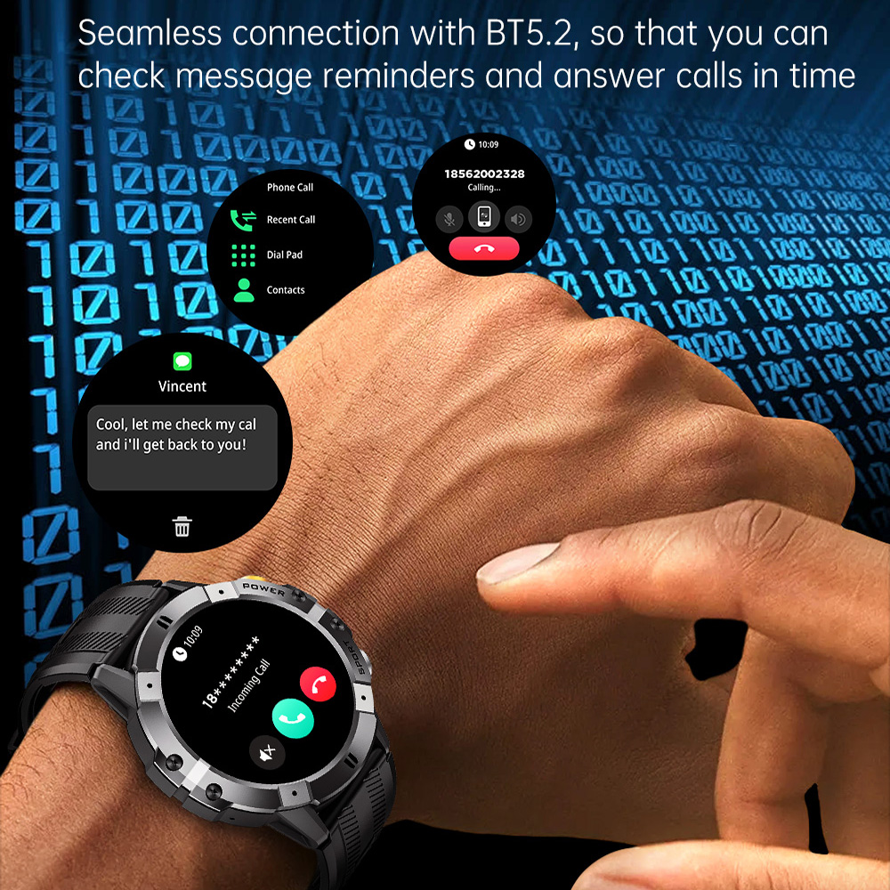 屋外軍事スマートウォッチ Bluetooth 通話スマートウ - Rubber Strap Diver のレビューと価格