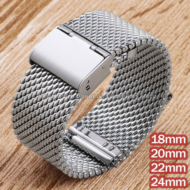 ミラネーゼメッシュスチールストラップ,ステンレススチールブレ - Mesh Strap Metal のレビューと価格