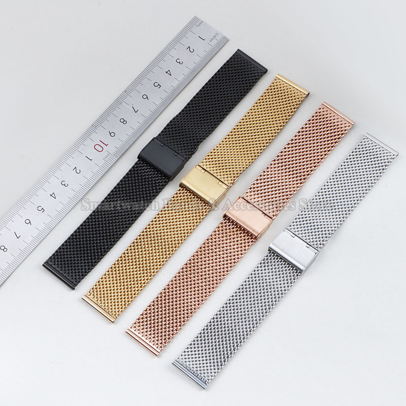 ミラネーゼメッシュスチールストラップ,ステンレススチールブレ - Mesh Strap Metal のレビューと価格