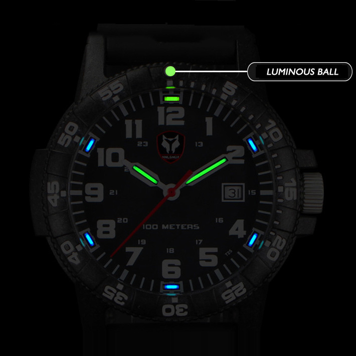 Haylgnox-メンズパイロットスポーツウォッチ,耐水性, - Rubber Strap Diver のレビューと価格
