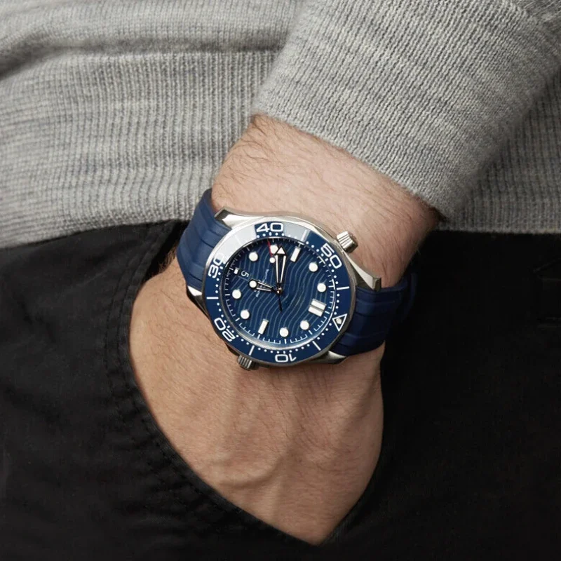 20 ミリメートル湾曲した端ゴムシリコン時計バンドオメガ用シ - Omega Watch Seamaster のレビューと価格