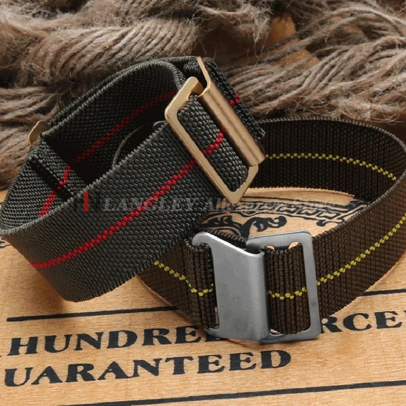 セイコー、オメガ、チューダースポーツブレスレット用伸縮性ナイ - Parachute Strap Elastic のレビューと価格