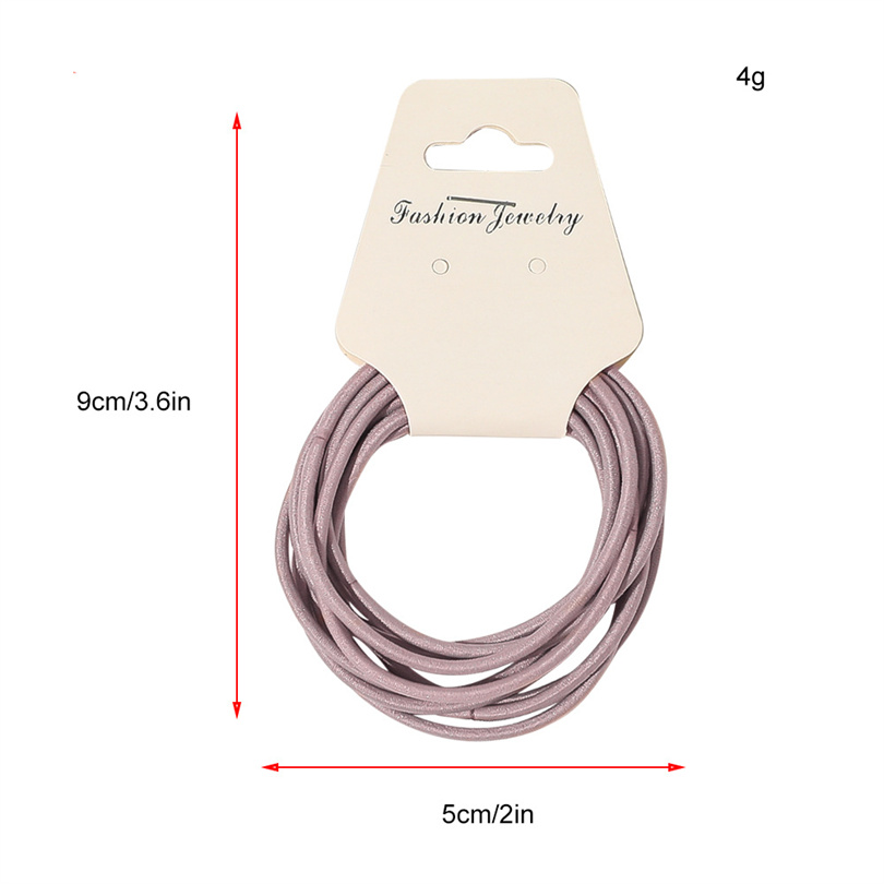 女の子と女性のための基本的な弾性シュシュ,ヘアアクセサリー, - Silicone Band Women のレビューと価格