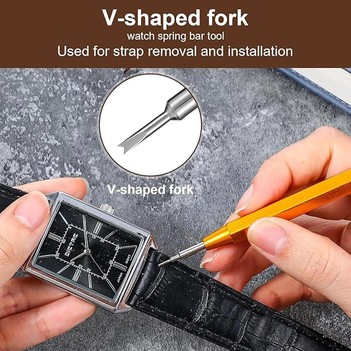 両端が開いた時計用バネ棒ツール、時計ベルト交換用取り外しツー - Spring Bar Tool Set のレビューと価格