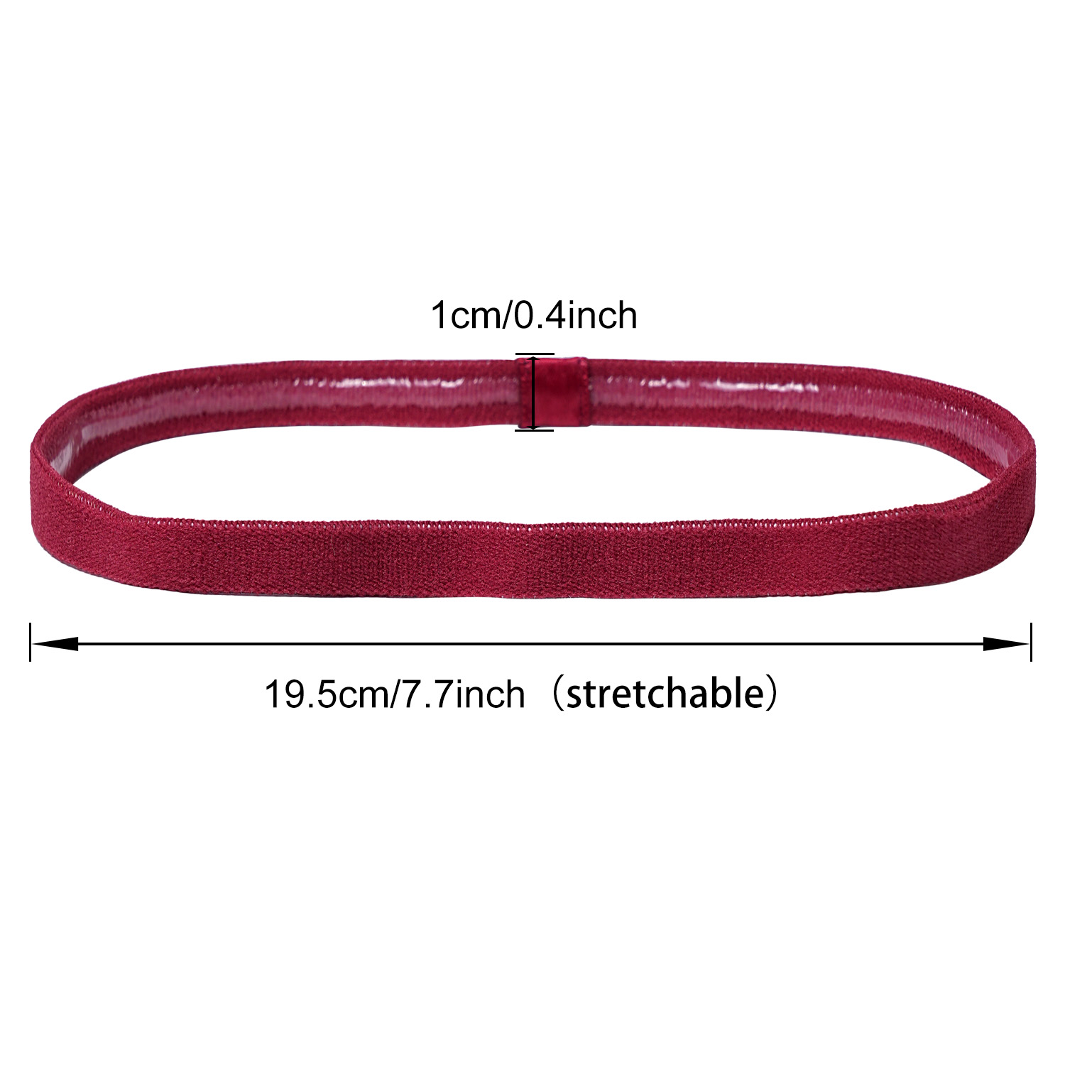 3 個のノンスリップスポーツヘアバンドシリコンストリップ汗ガ - Silicone Band Women のレビューと価格