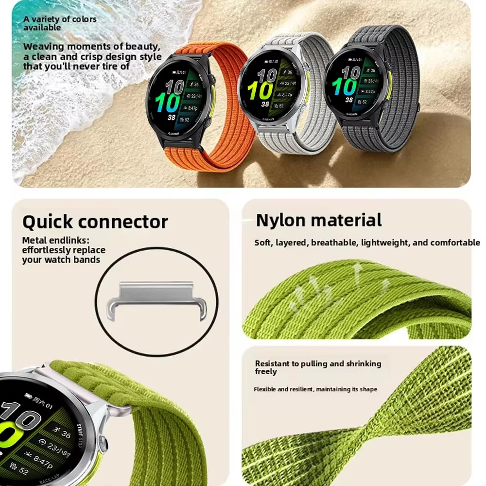 20mm 22mmナイロンループバンド COROS PACE - Sport Loop Velcro のレビューと価格