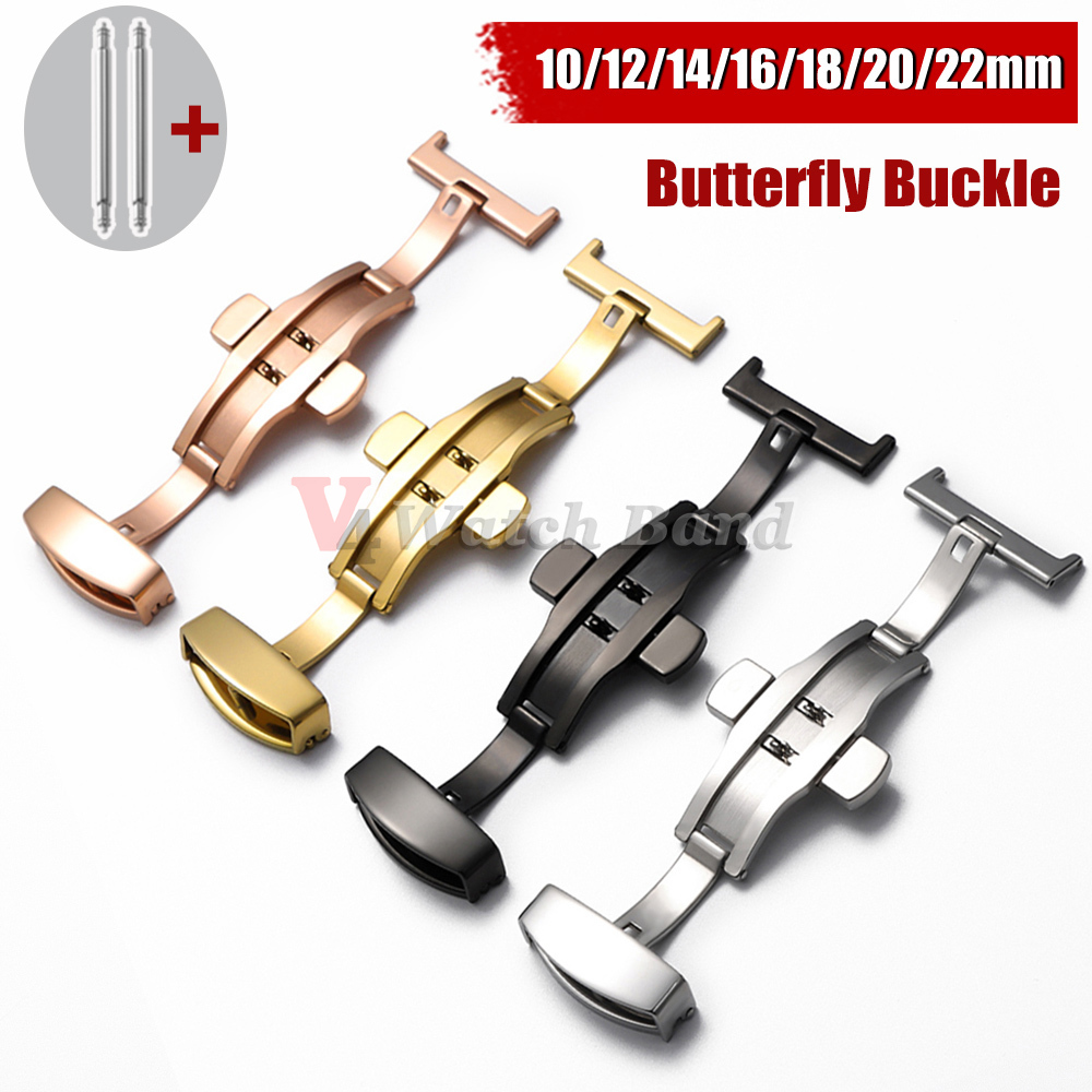 ステンレス鋼製クラスプストラップ 腕時計バンド用 18mm  - Butterfly Clasp Deployant のレビューと価格