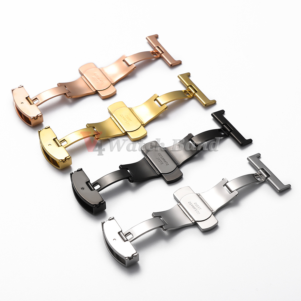 ステンレス鋼製クラスプストラップ 腕時計バンド用 18mm  - Butterfly Clasp Deployant のレビューと価格
