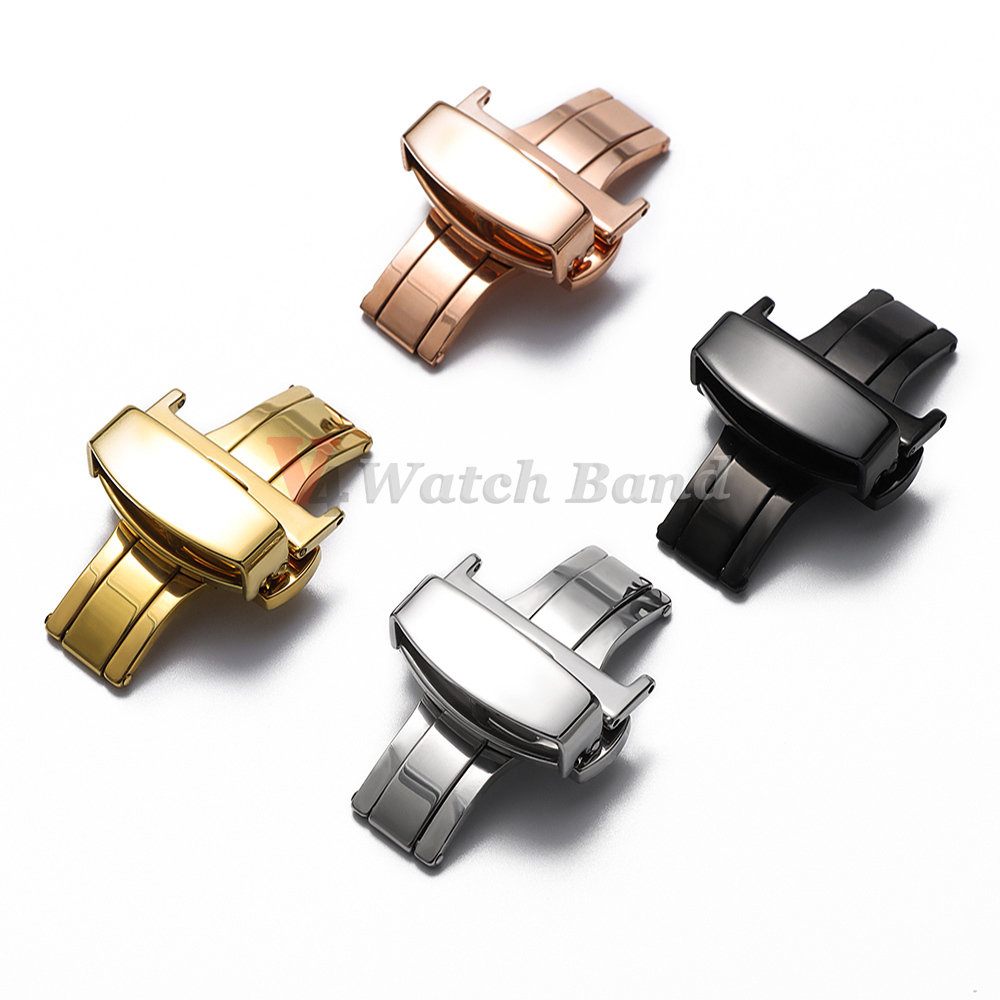 ステンレス鋼製クラスプストラップ 腕時計バンド用 18mm  - Butterfly Clasp Deployant のレビューと価格