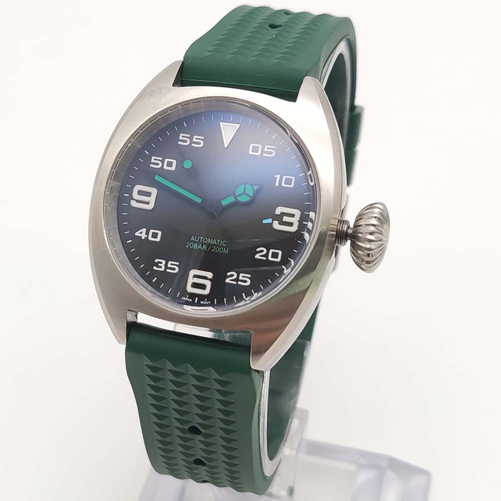 ファッション36MM自動巻きムーブメントウォッチ316Lステ - Rubber Strap Diver のレビューと価格