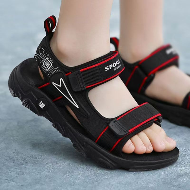 男の子の夏の新しいベルクロビーチサンダルソフトソールノンスリ - Sport Loop Velcro のレビューと価格