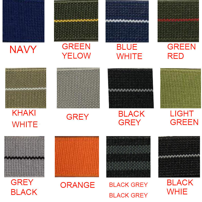 パラシュートナイロン時計バンド 18 ミリメートル 20 ミ - Parachute Strap Elastic のレビューと価格