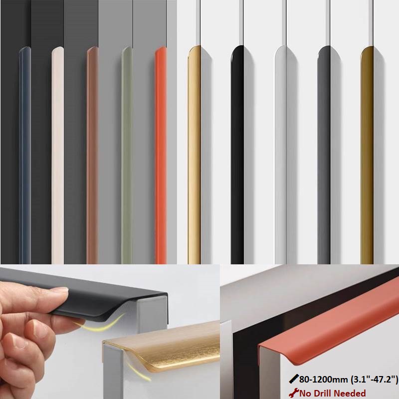 80mm-1200mm 目に見えないアルミニウムキャビネット - Curved Spring Bar のレビューと価格